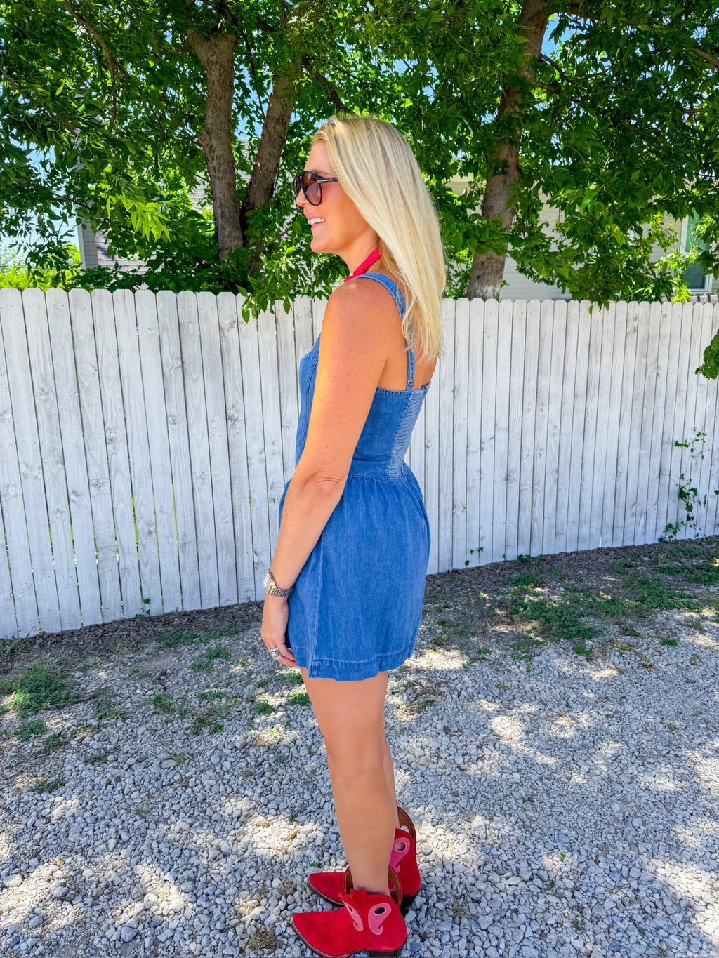 Vestido mini con corsé - Índigo oscuro