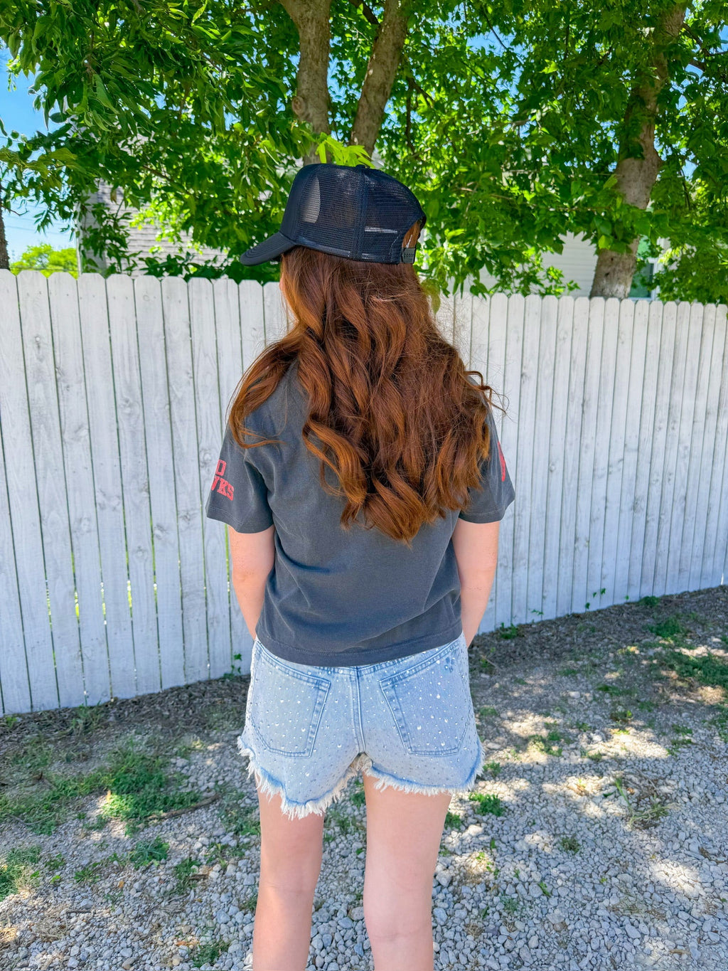 Heath Hawks Tee - Charcoal