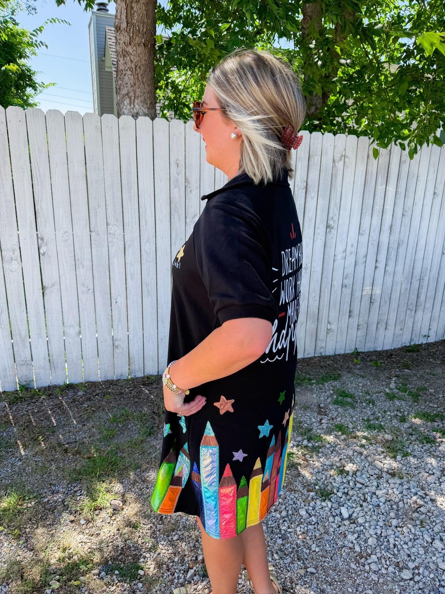 Pencil Mini Dress - Black