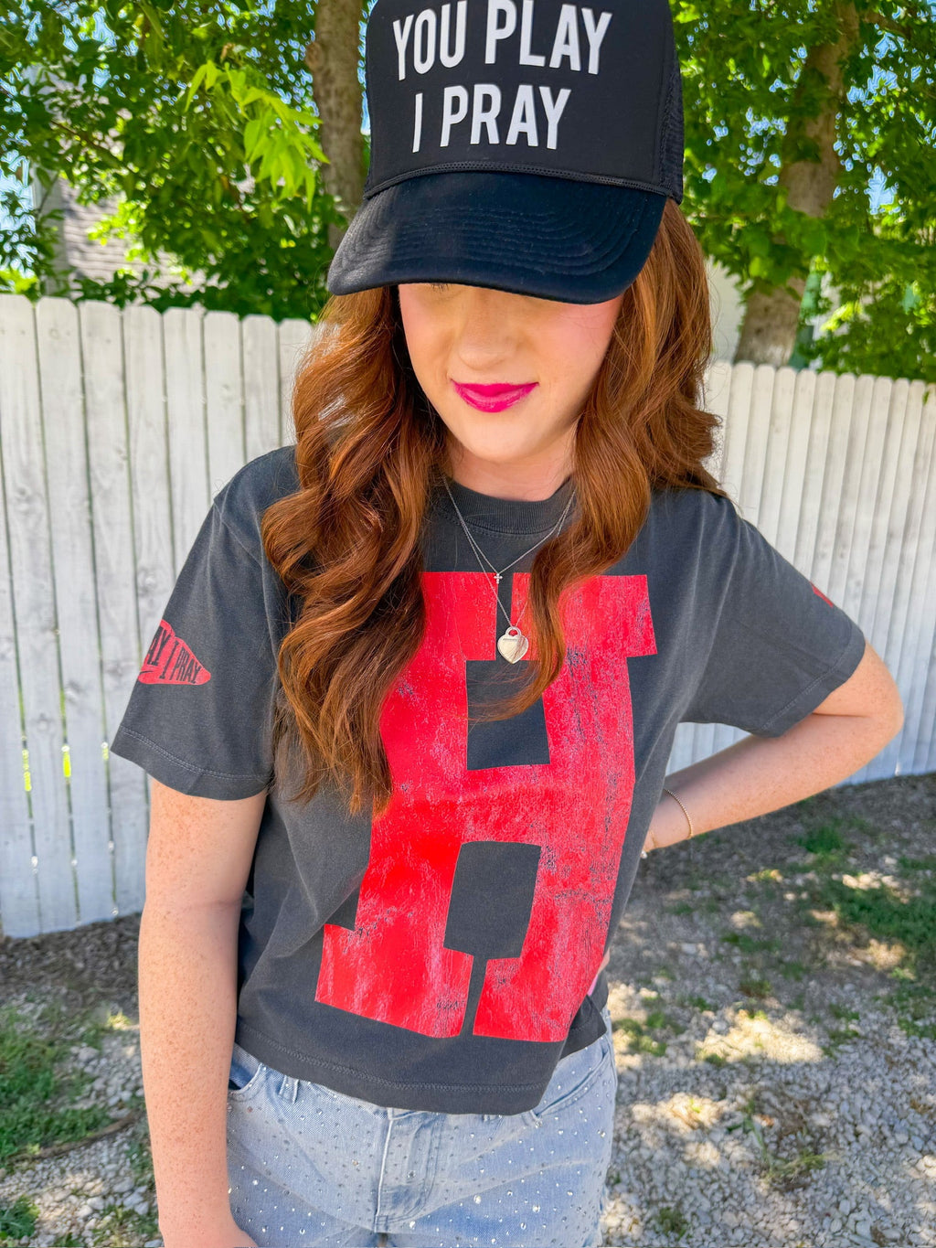 Heath Hawks Tee - Charcoal