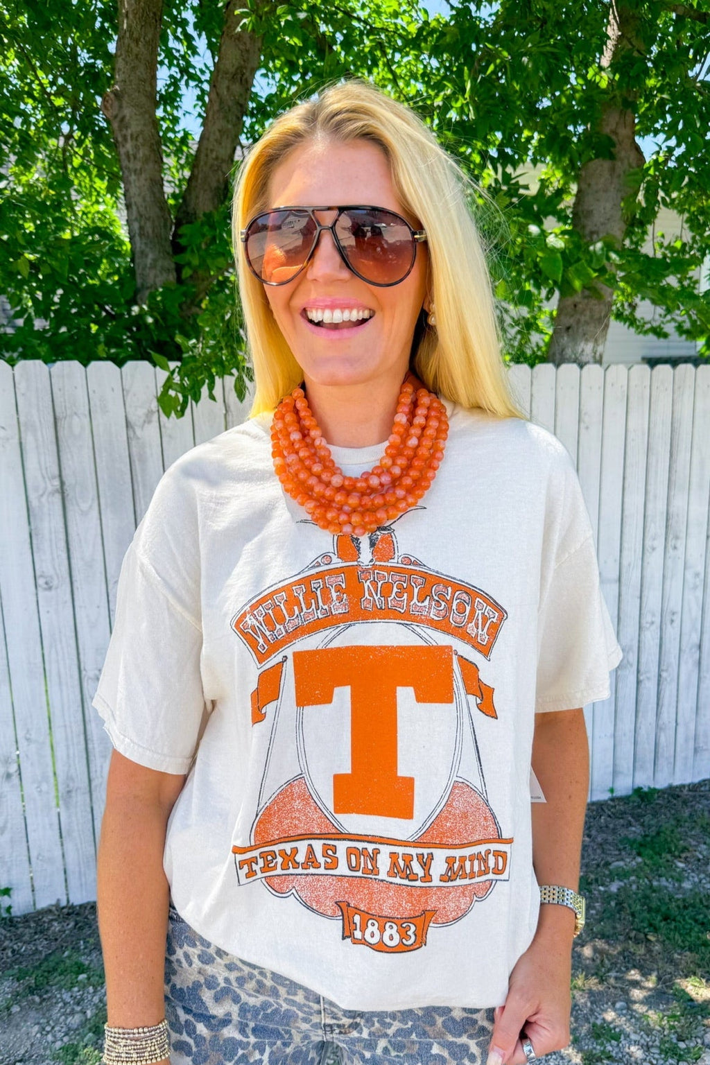 Texas On My Mind Tee - Off White