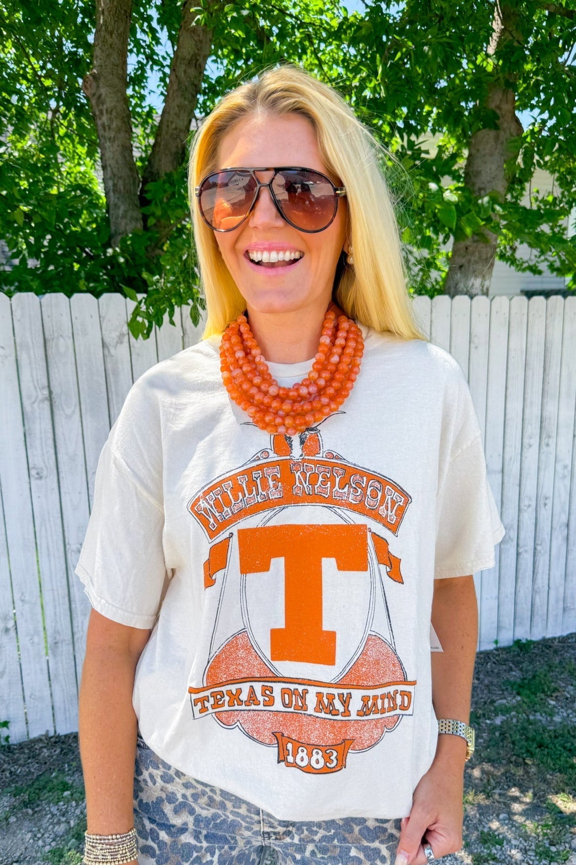 Texas On My Mind Tee - Off White