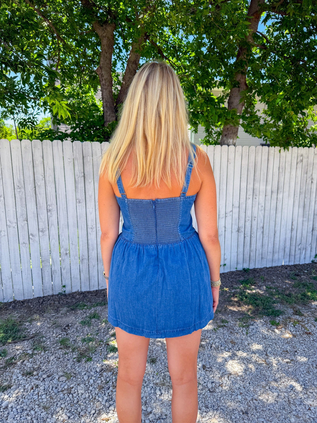 Vestido mini con corsé - Índigo oscuro