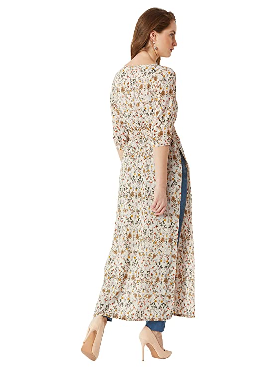 Tassel Detailing Side and Front Slit Maxi Top -VJRO