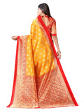 Poly Silk Saree with Blouse - VJRO