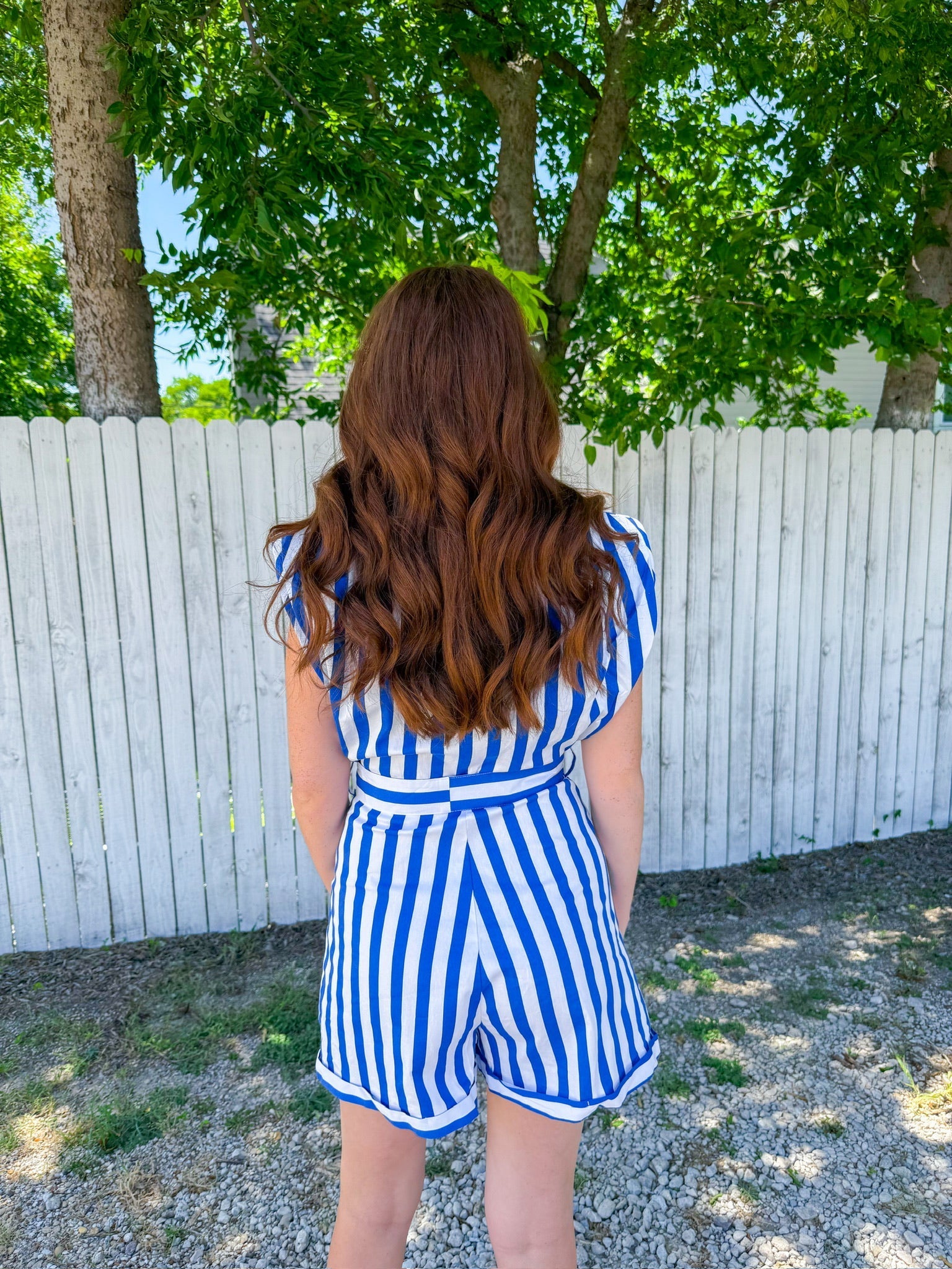Biggest Cheerleader Romper - Navy
