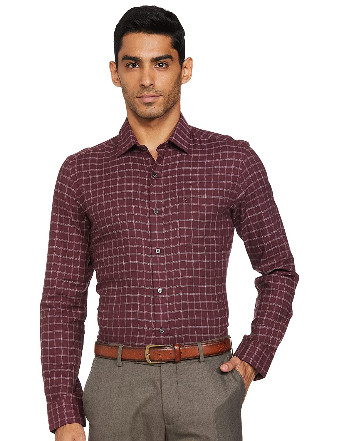 Men's Slim Fit Formal Shirt Checked