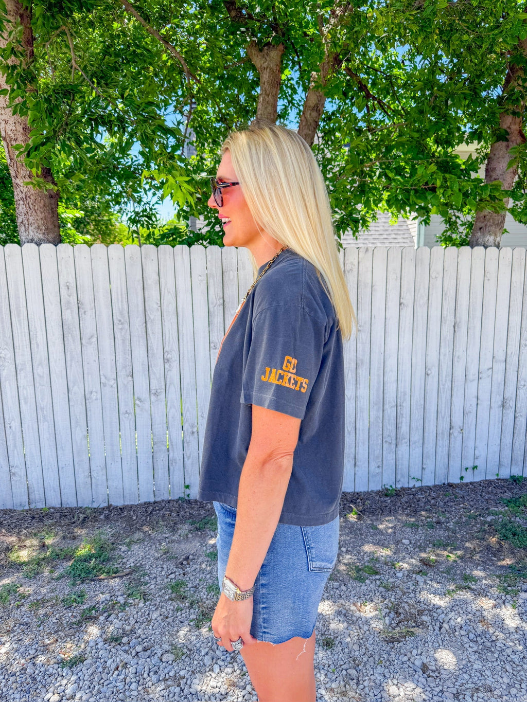 Rockwall Yellowjackets Tee - Charcoal