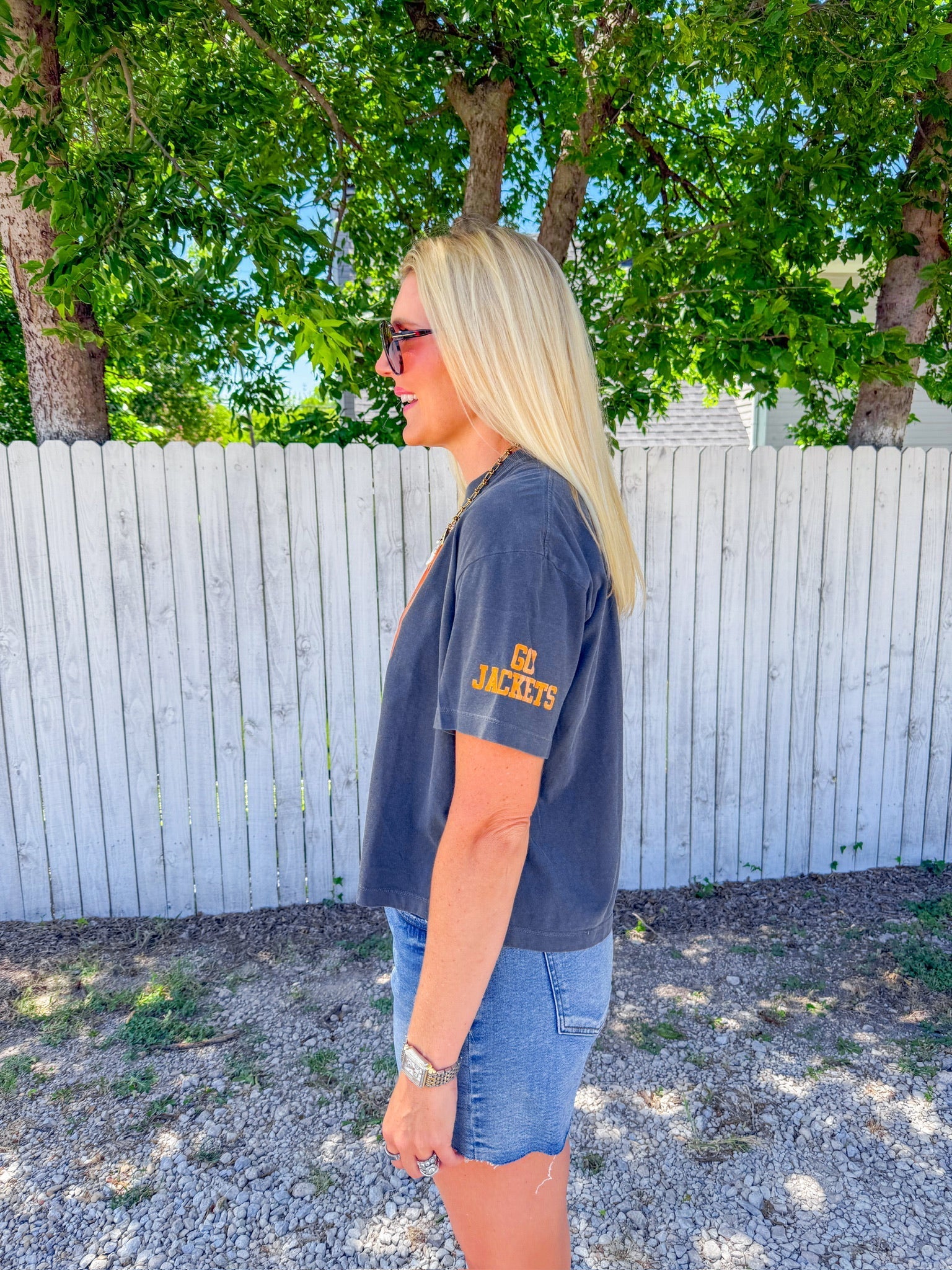 Rockwall Yellowjackets Tee - Charcoal