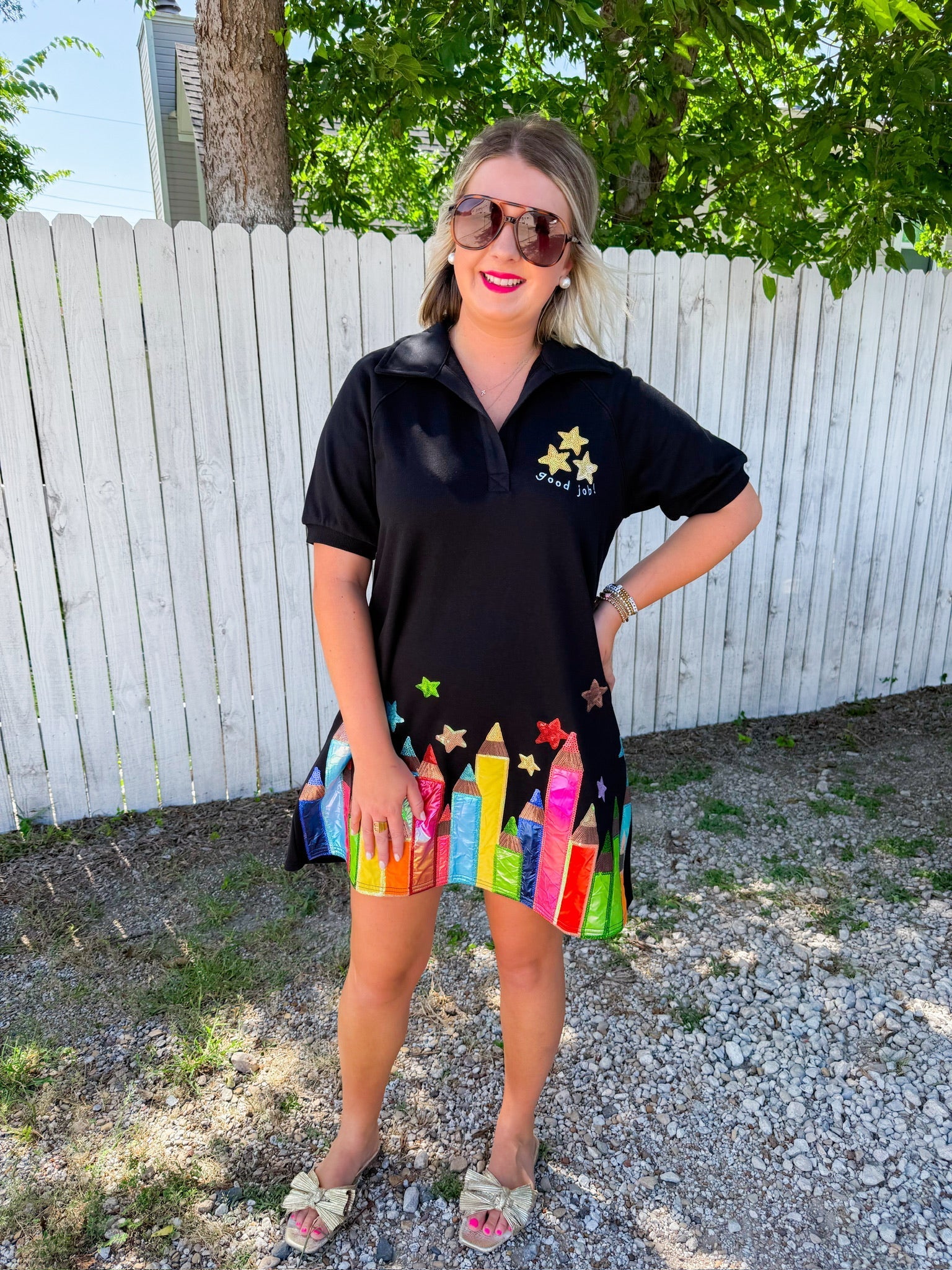 Pencil Mini Dress - Black