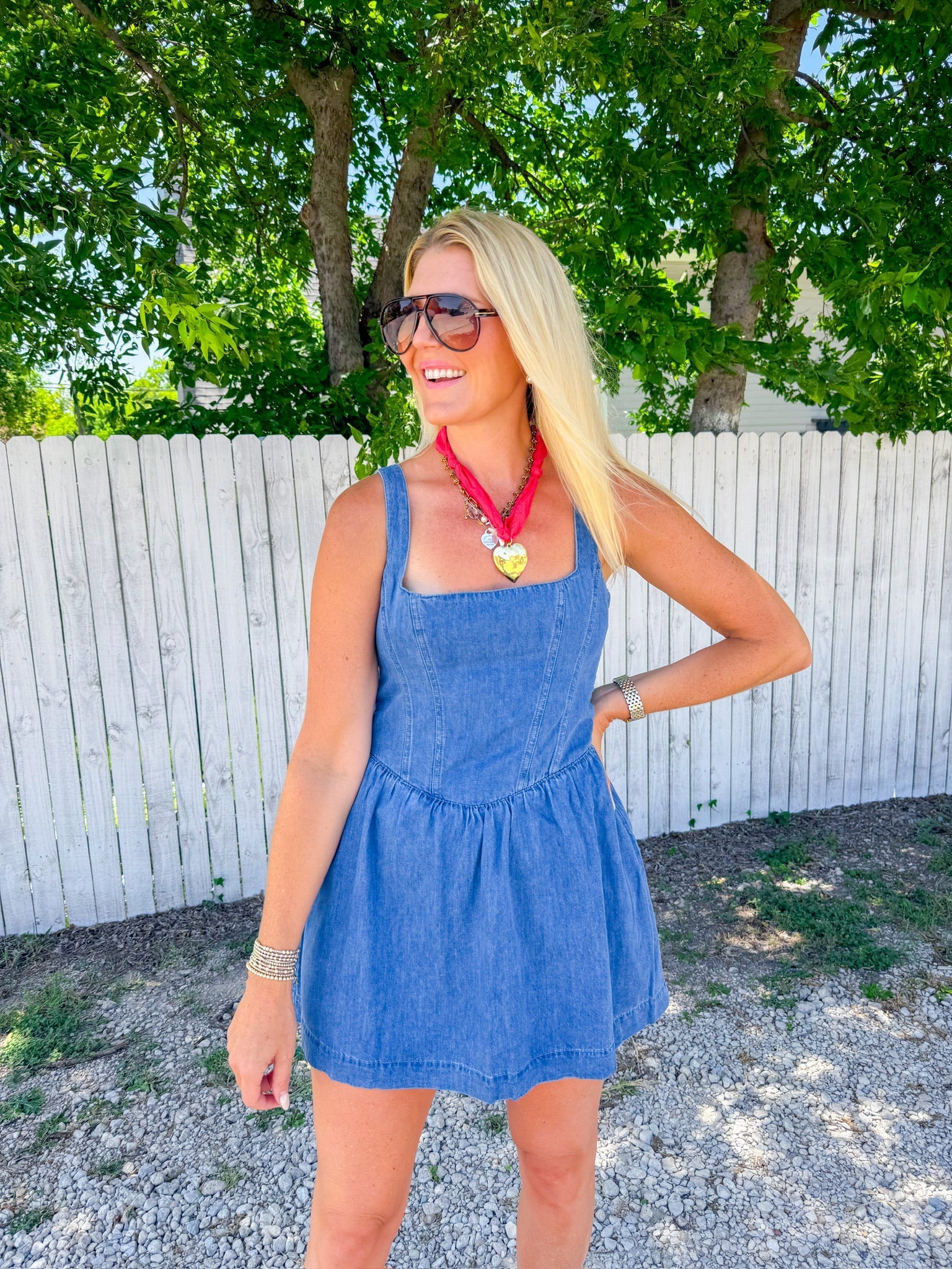 Corset Mini Dress - Dark Indigo