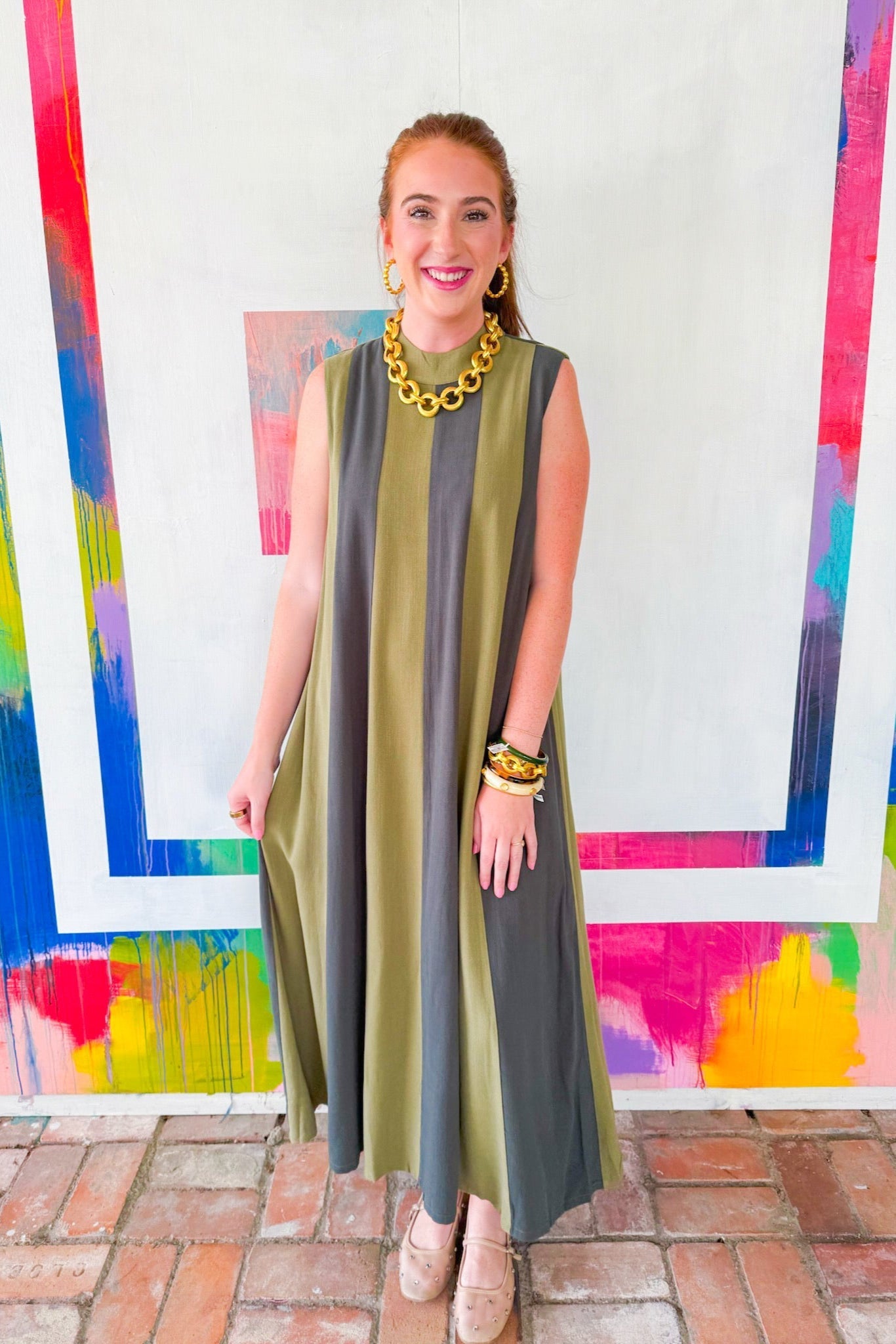 Amber Canopy Maxi Dress - Green