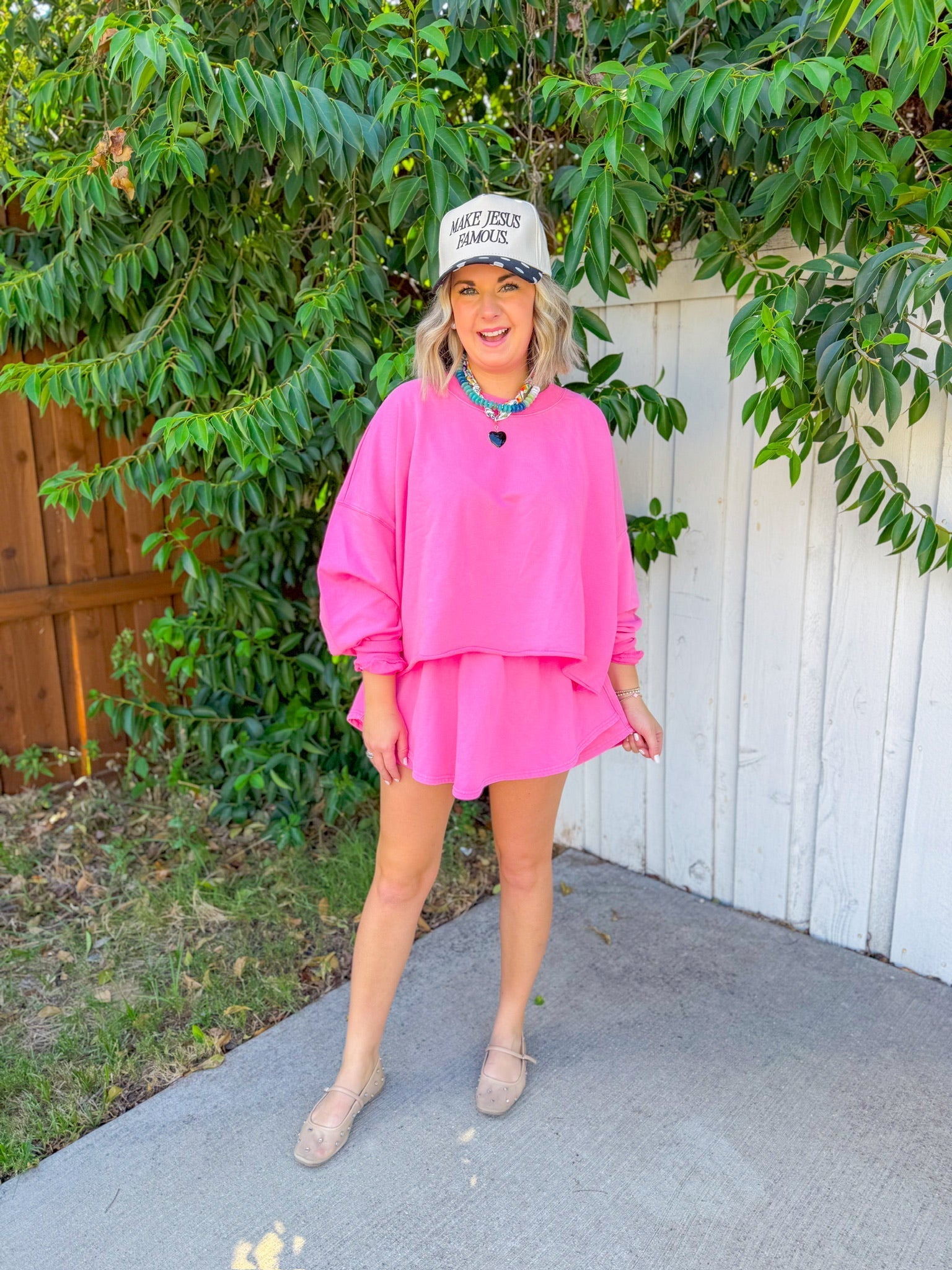 Cheerful Vibes Top - Pink