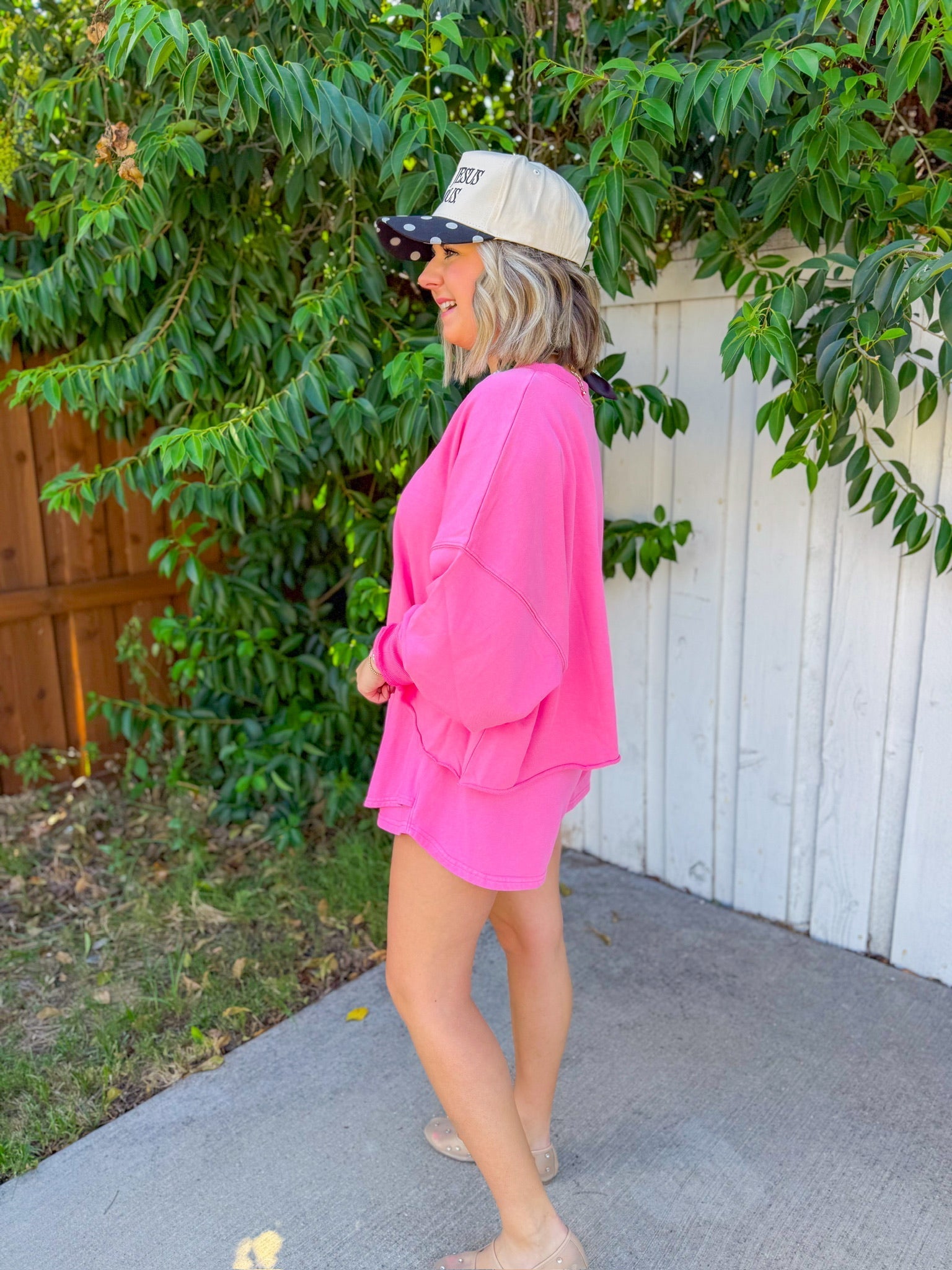 Cheerful Vibes Top - Pink