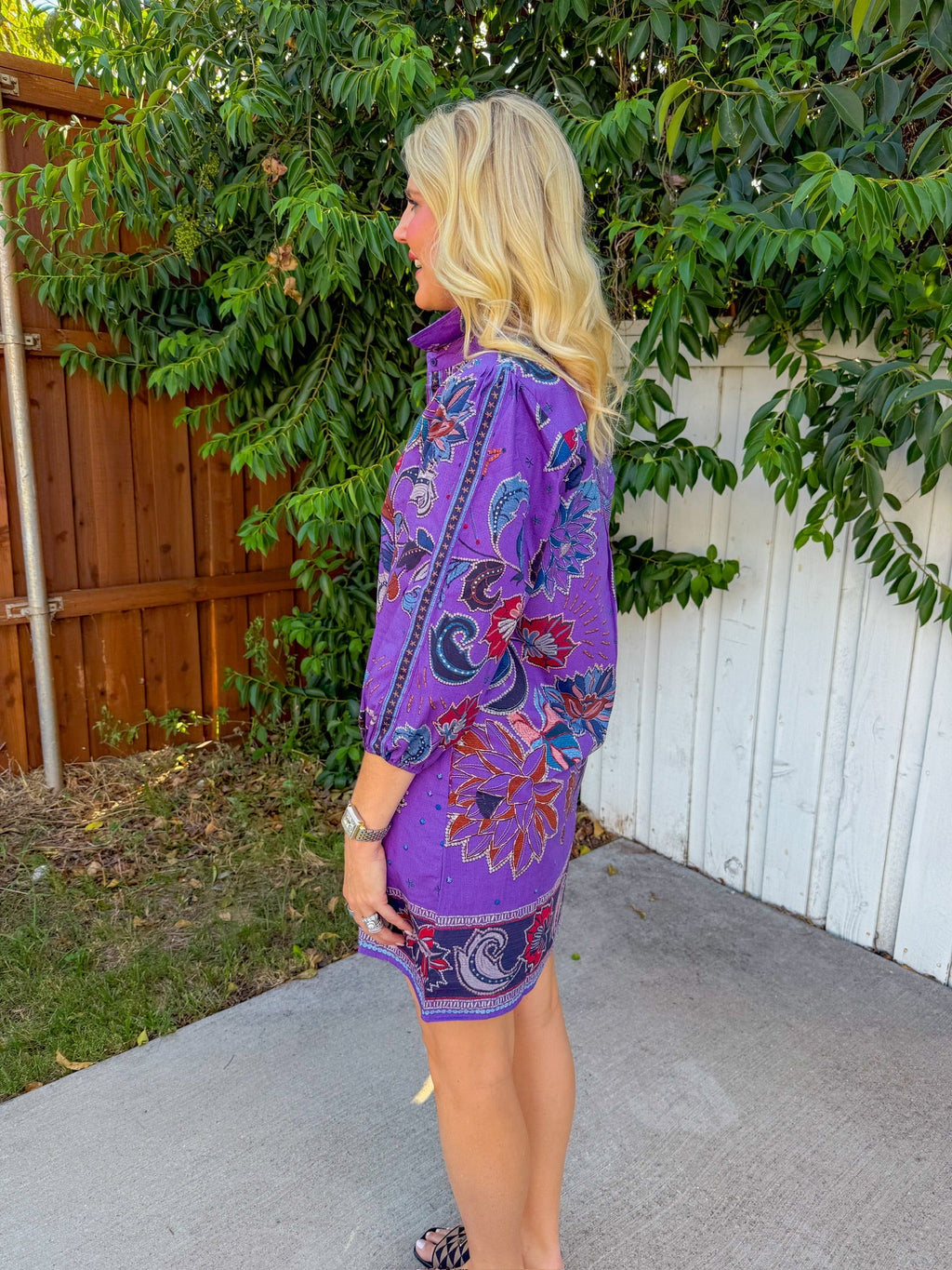 Rich In Life Mini Dress - Purple