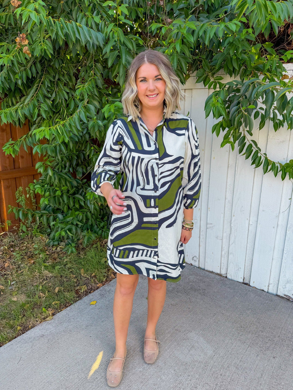Modern Edge Mini Dress - Zebra