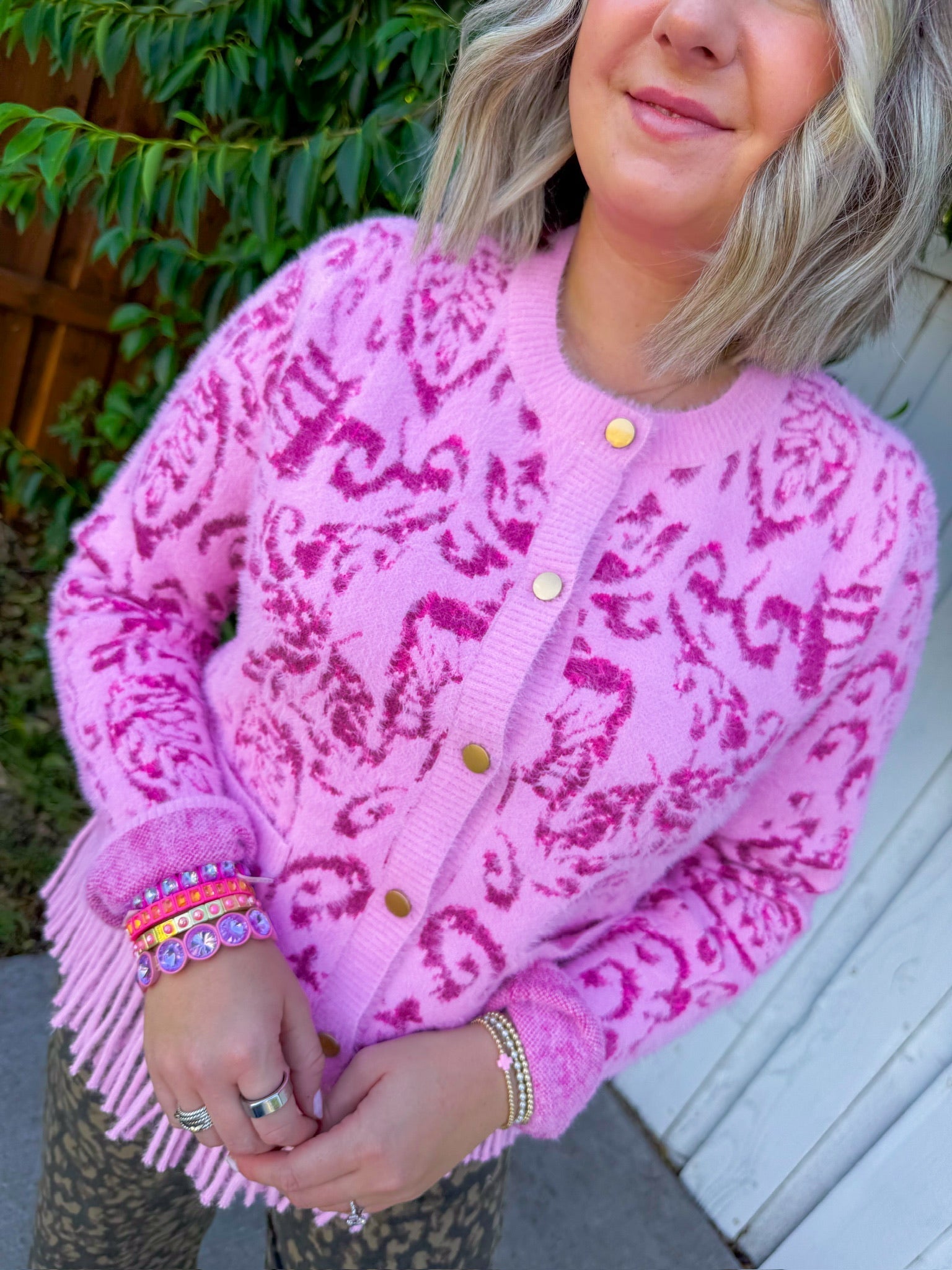 Take The Chance Cardigan - Pink