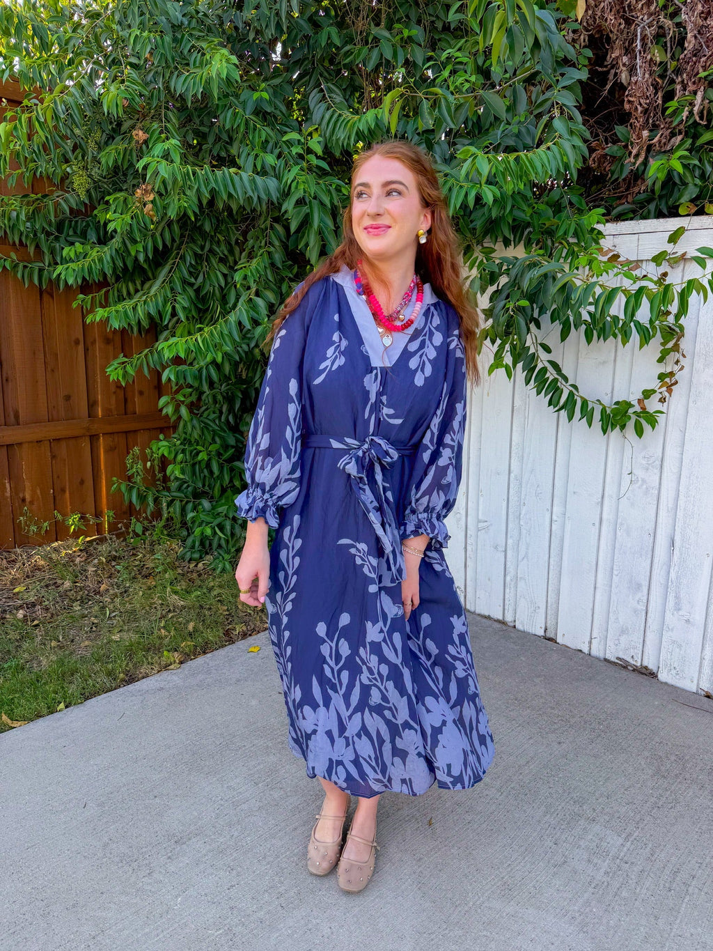 Vestido midi Easy Elegance - Medianoche