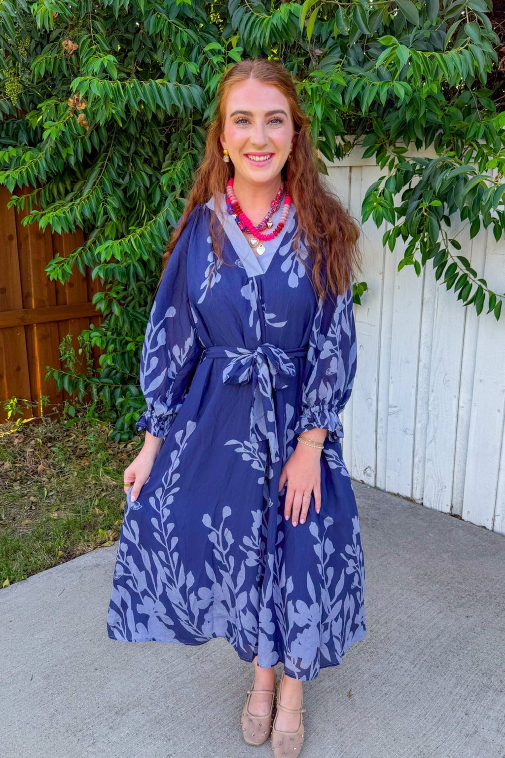 Vestido midi Easy Elegance - Medianoche