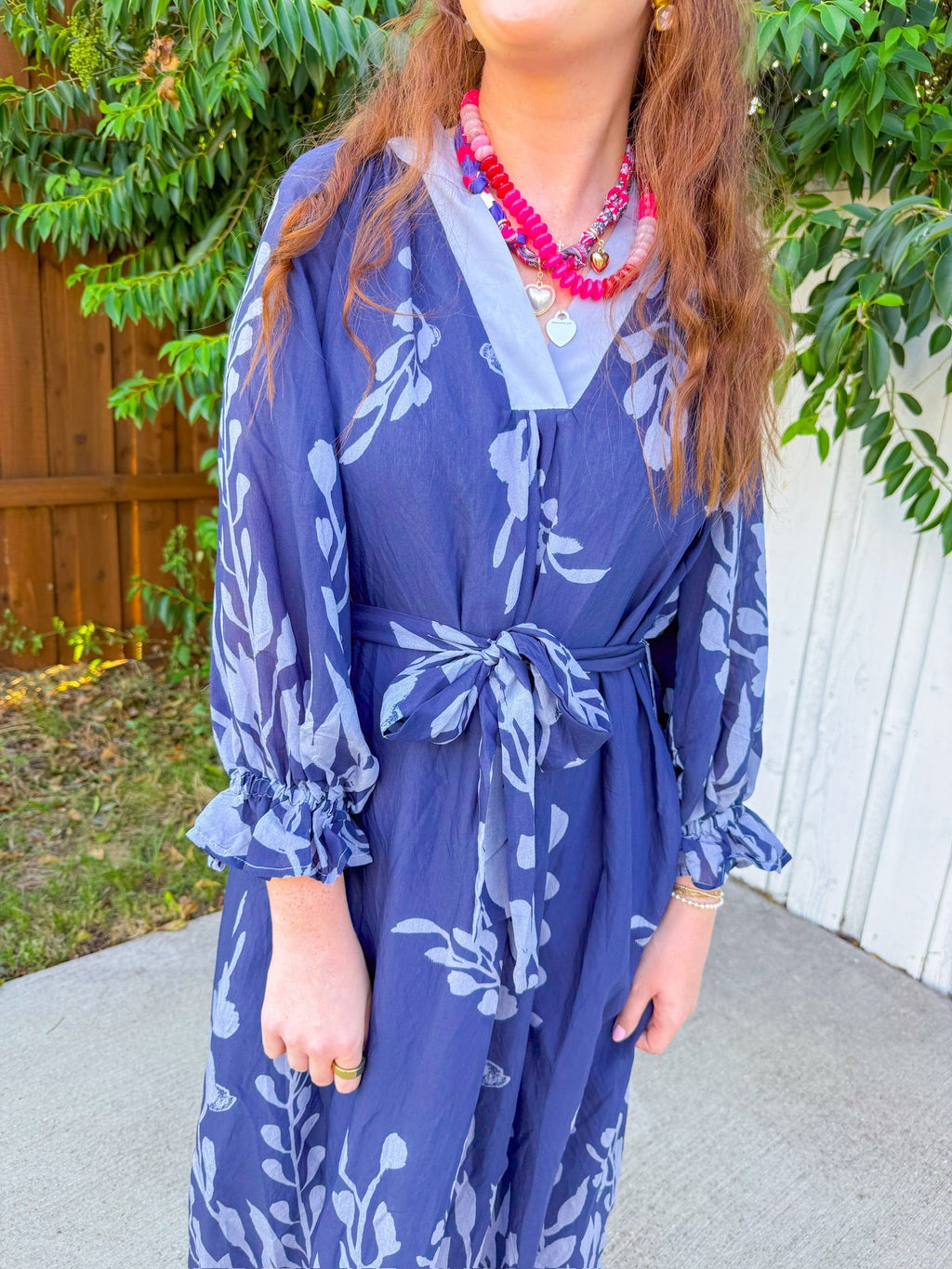 Vestido midi Easy Elegance - Medianoche