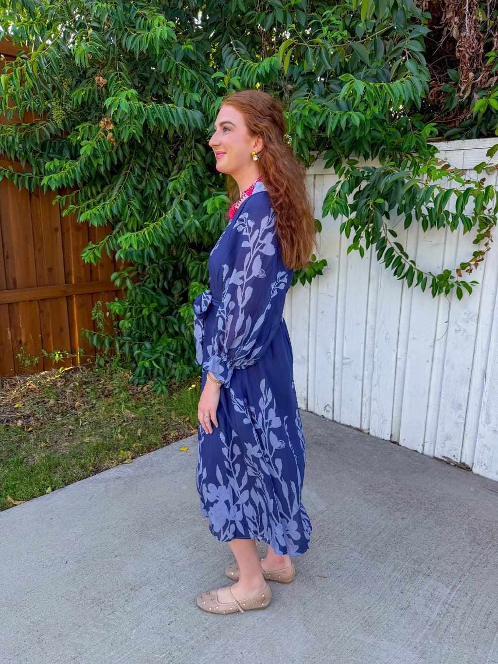 Vestido midi Easy Elegance - Medianoche