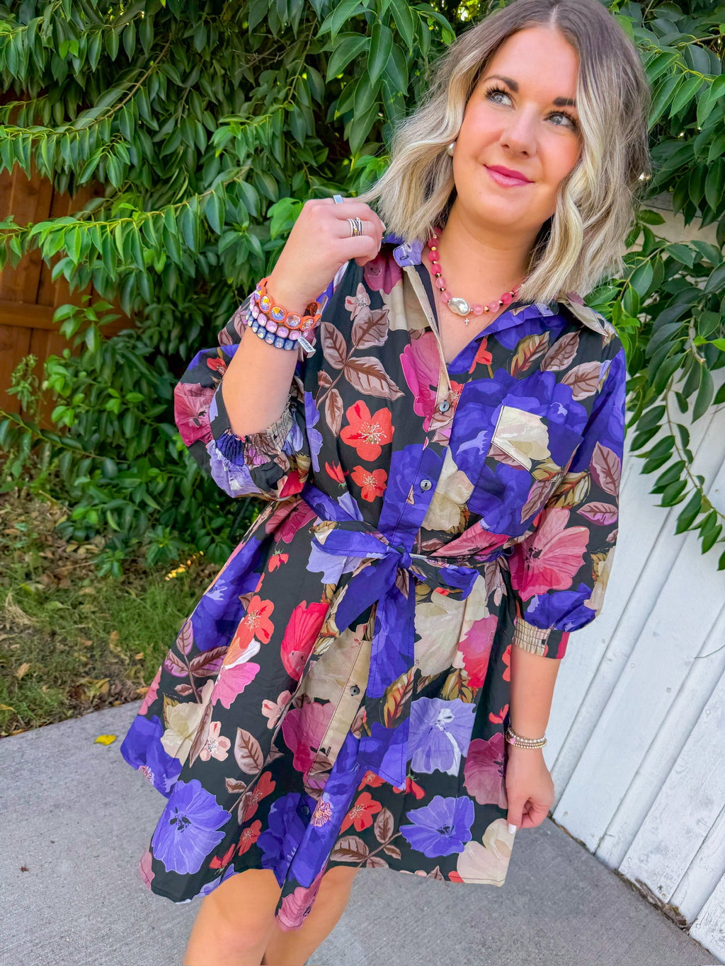 Best Bloom Mini Dress - Midnight