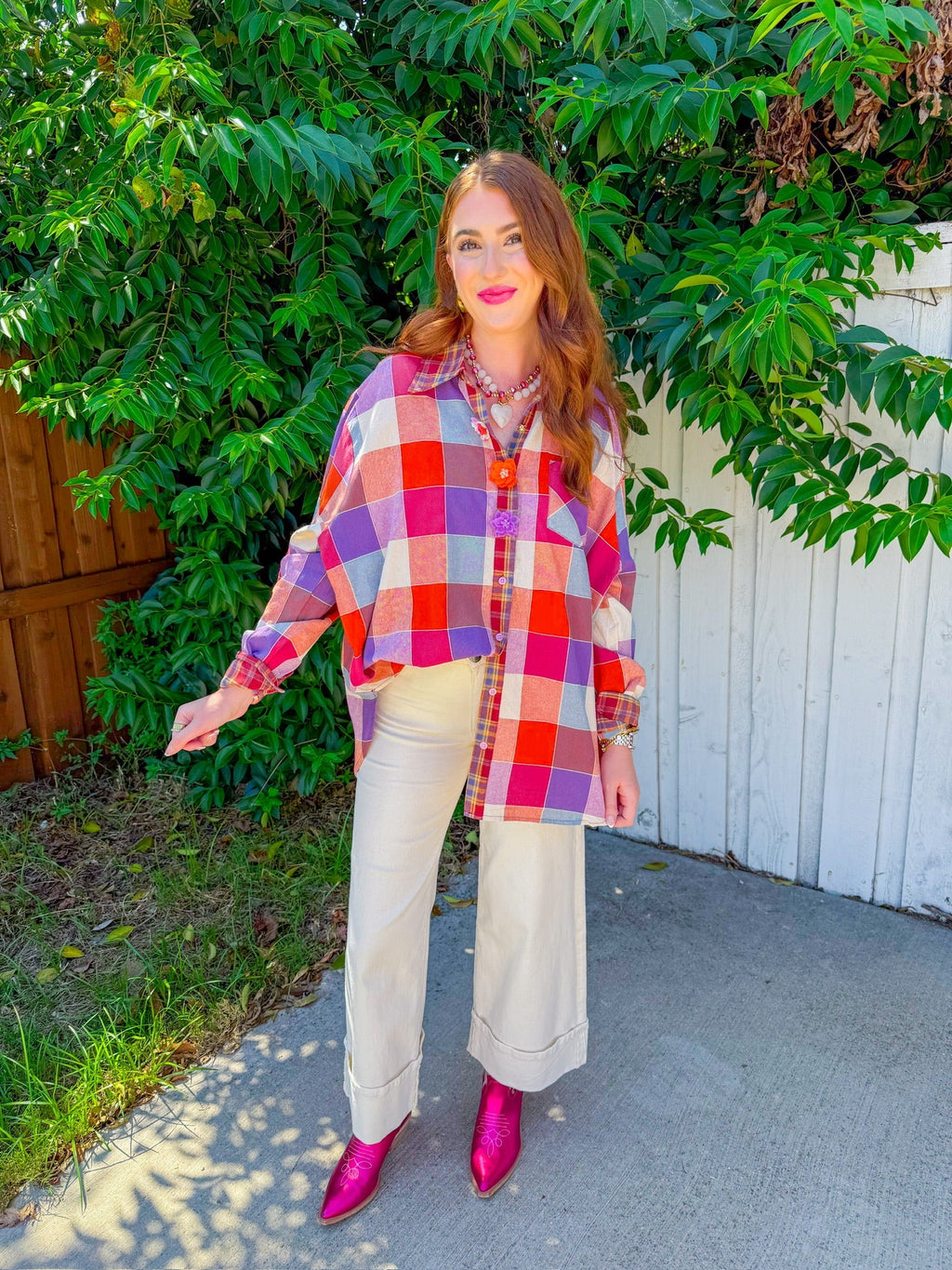 Top divertido para portón trasero - Naranja/Morado