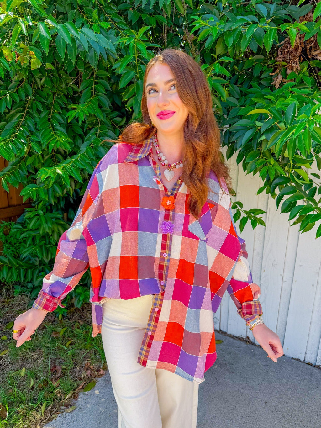 Top divertido para portón trasero - Naranja/Morado