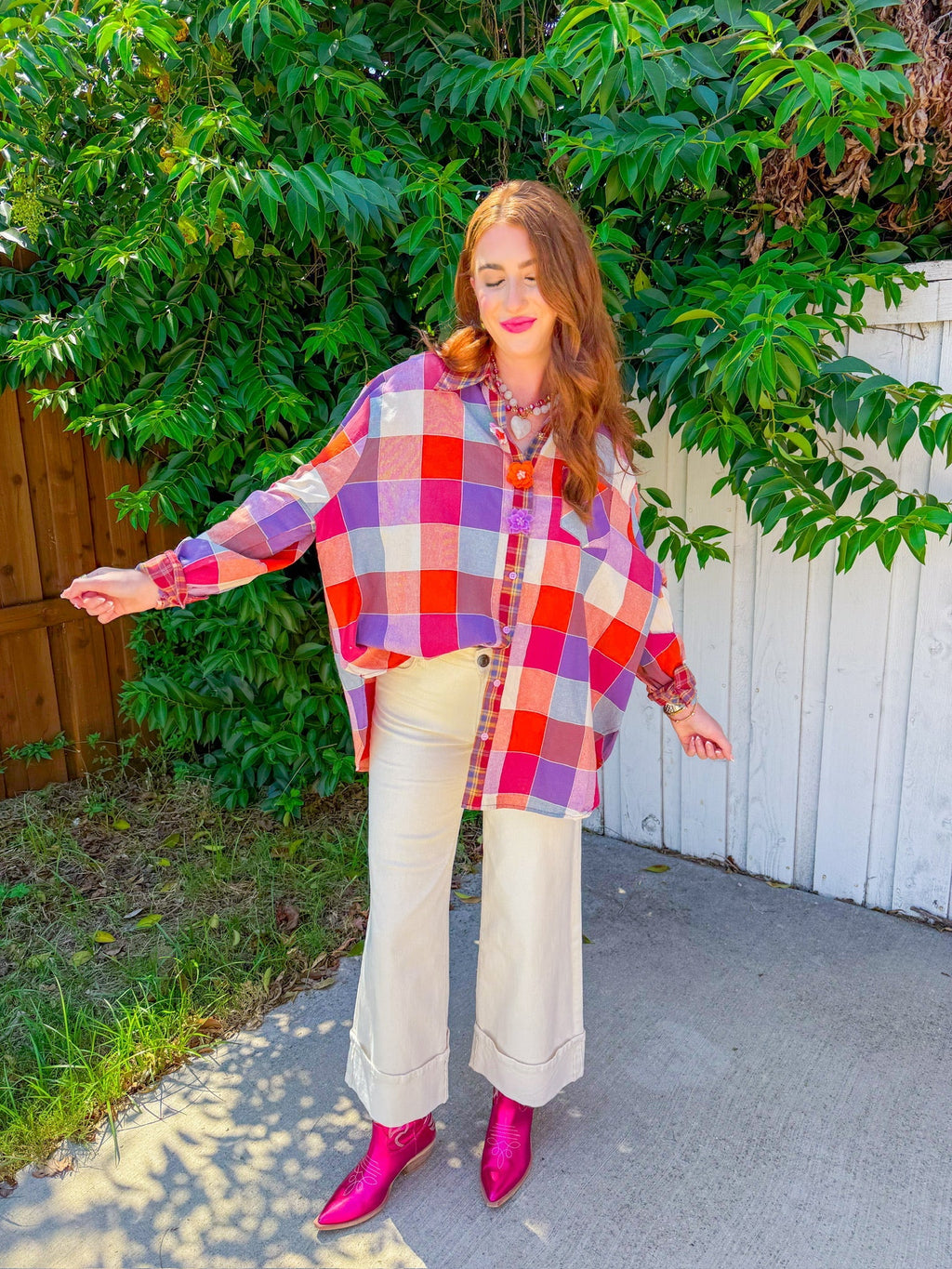 Top divertido para portón trasero - Naranja/Morado