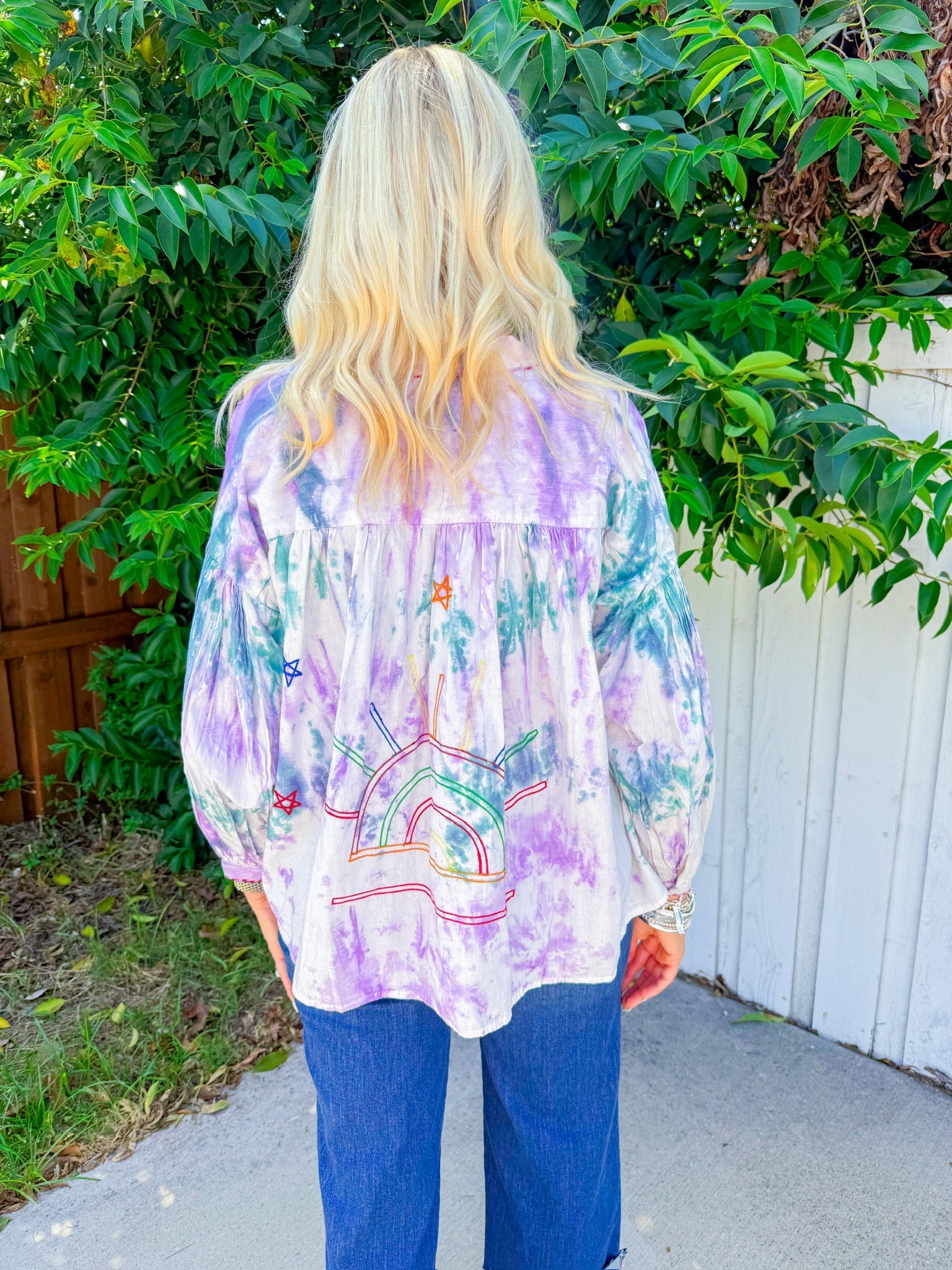 Weekend Fun Top - Purple/Teal