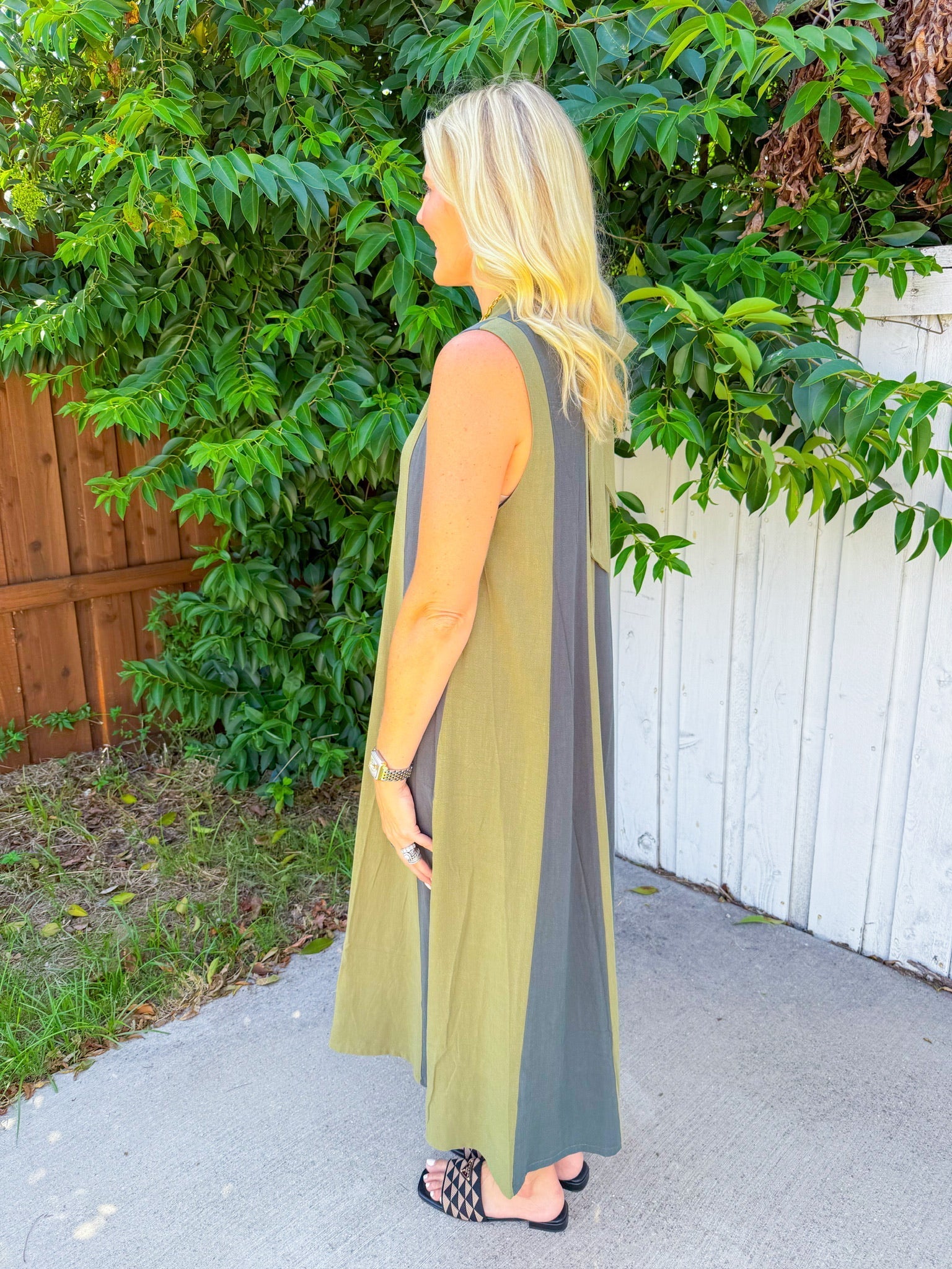 Amber Canopy Maxi Dress - Green