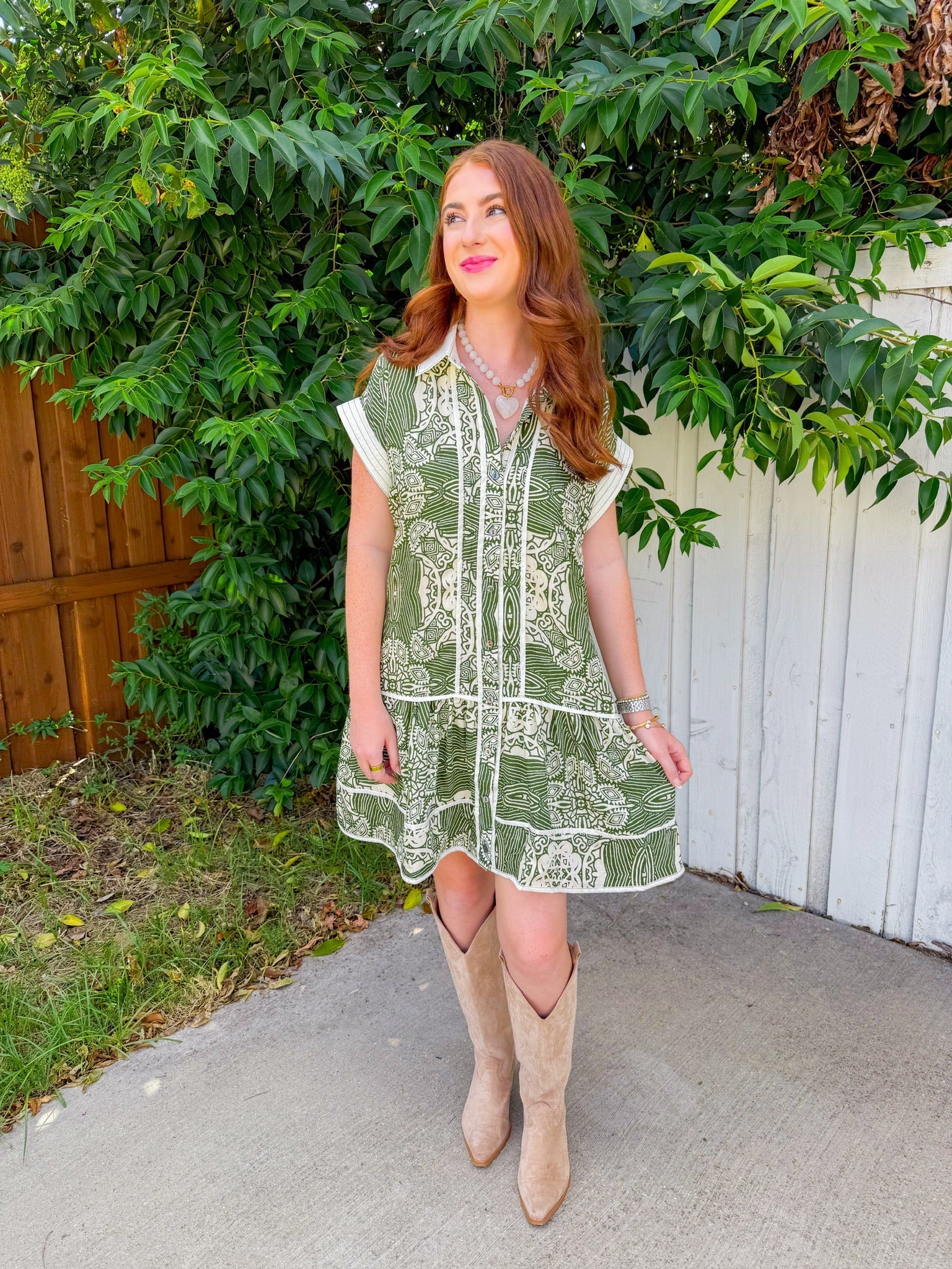 Wishing For You Mini Dress - Olive