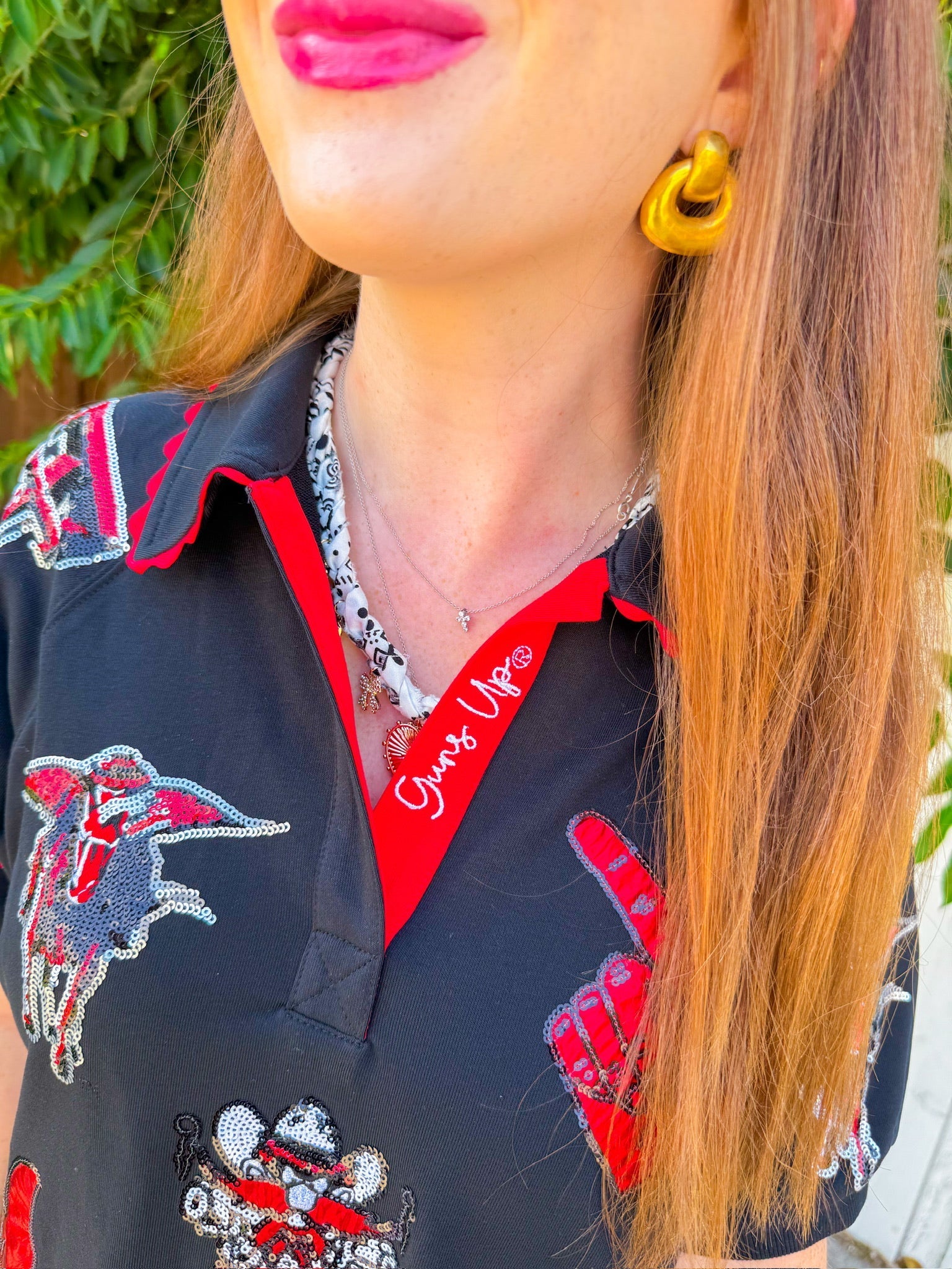 Texas Tech Logo Patch Dress - Black