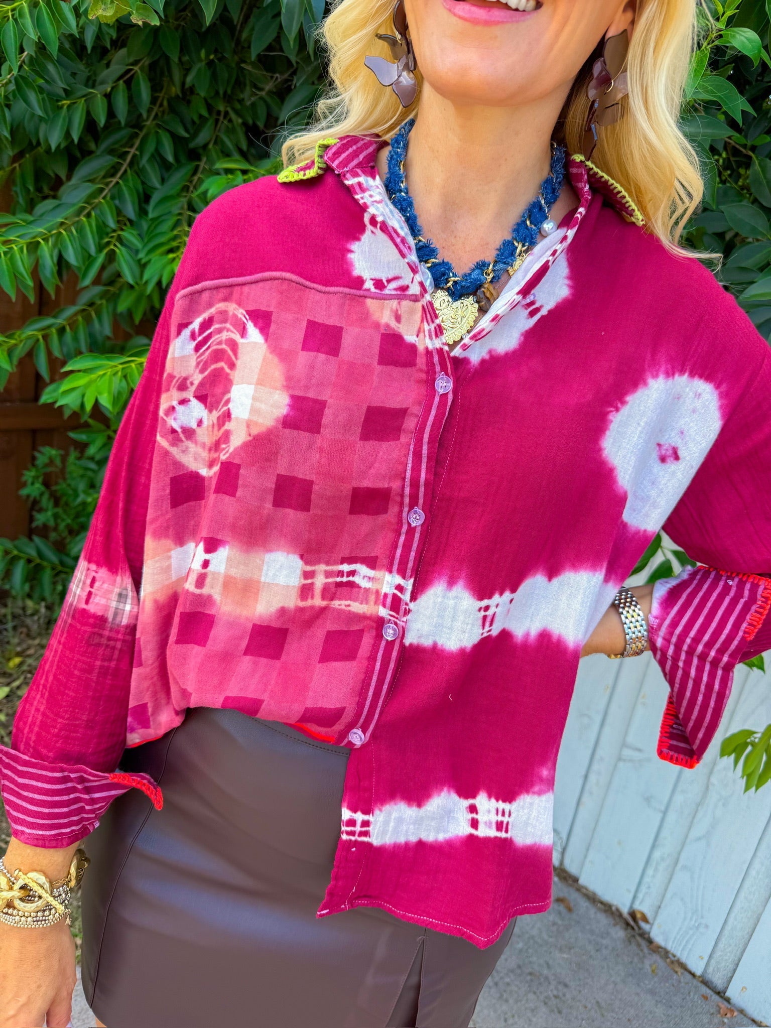 Work of Art Top - Maroon