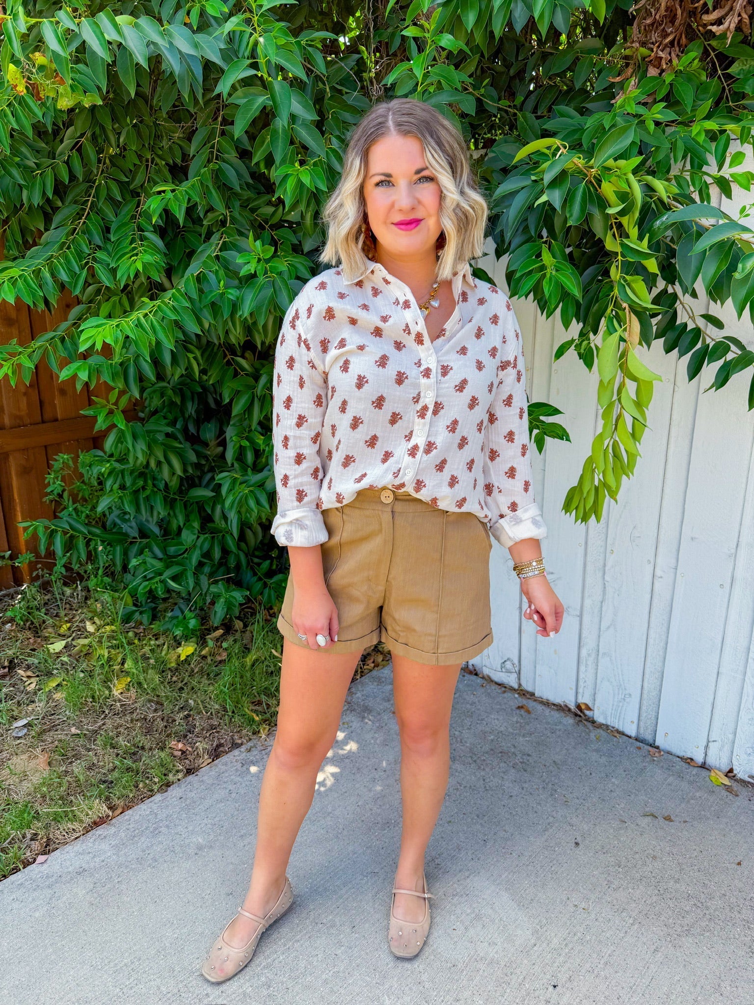 Mackenzie Button Up - Natural