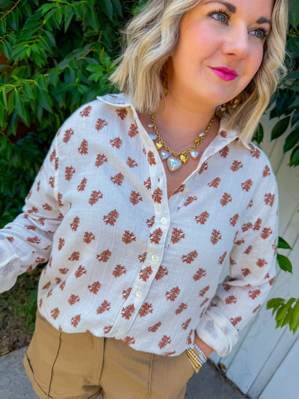 Mackenzie Button Up - Natural