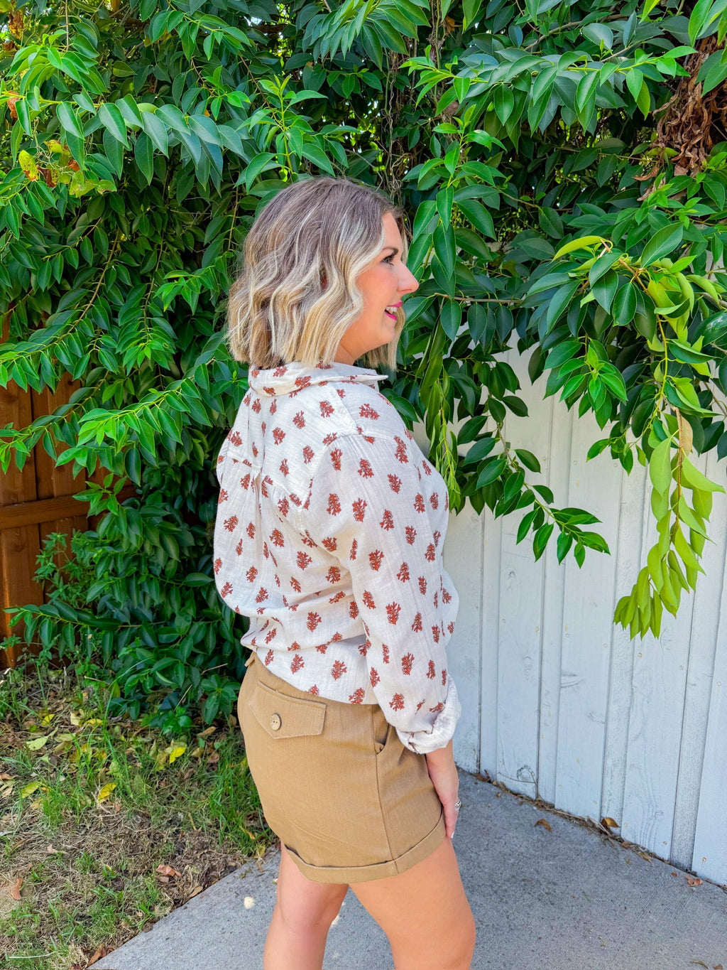 Mackenzie Button Up - Natural