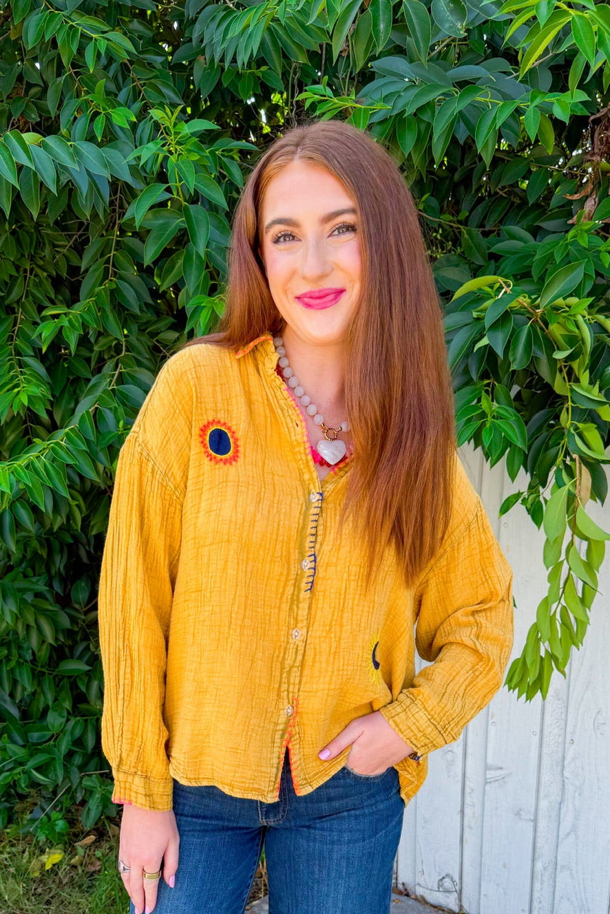 Main Character Top - Mustard