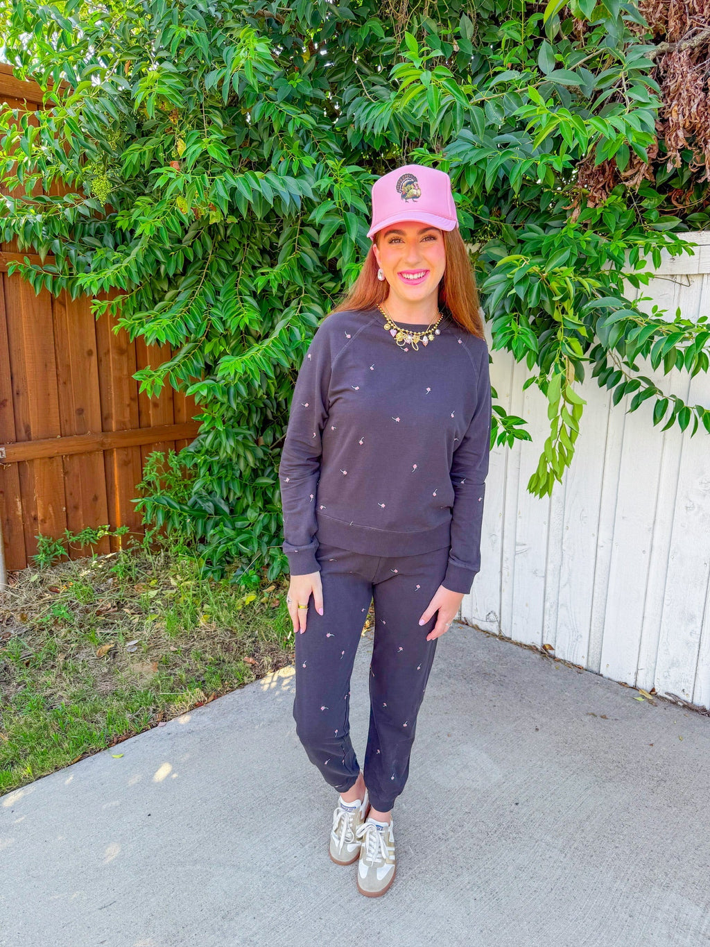 Chloe Embroidered Sweatshirt - Black