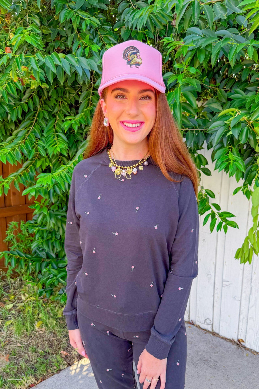 Chloe Embroidered Sweatshirt - Black