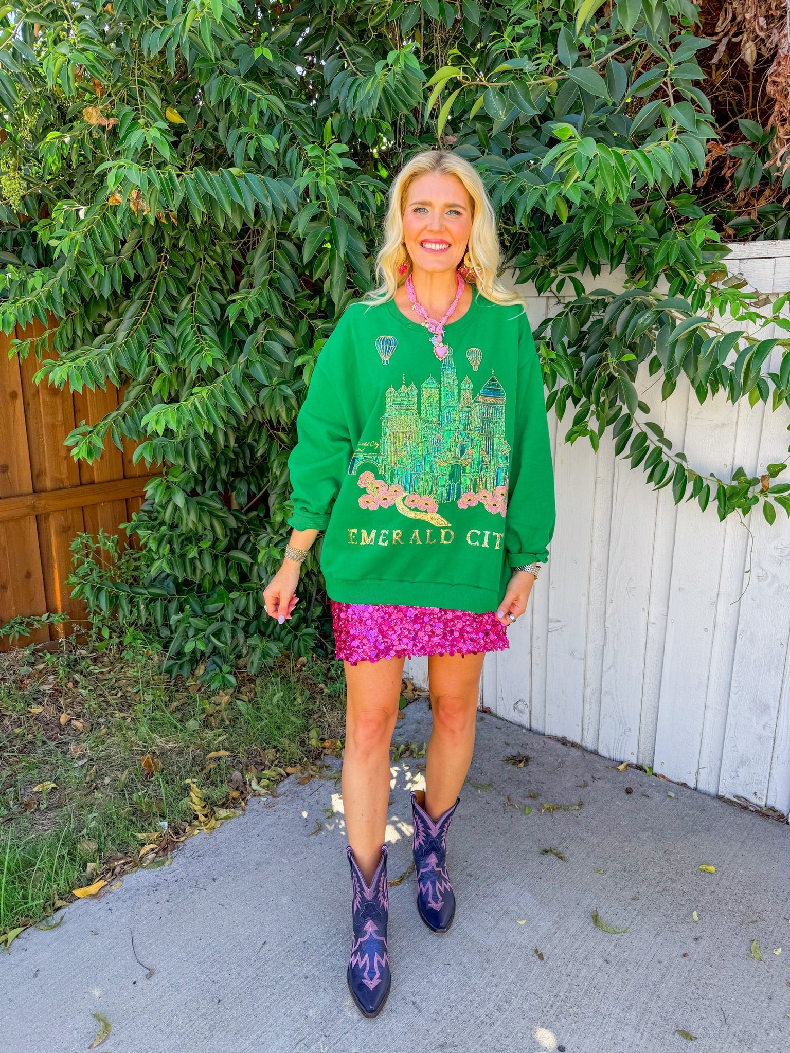 Licensed Emerald City Sweatshirt - Green