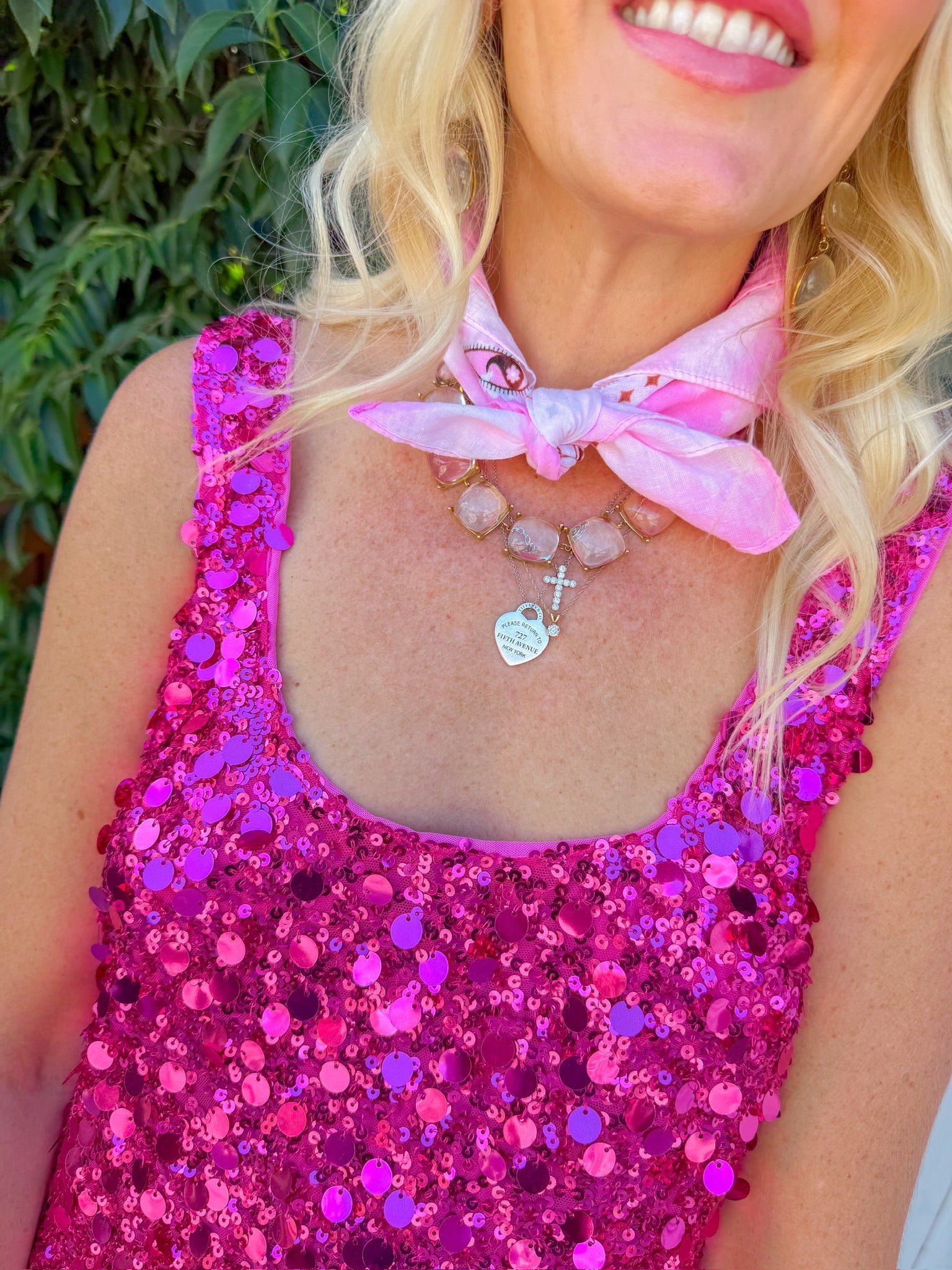 After Hours Mini Dress - Rich Magenta Sequins