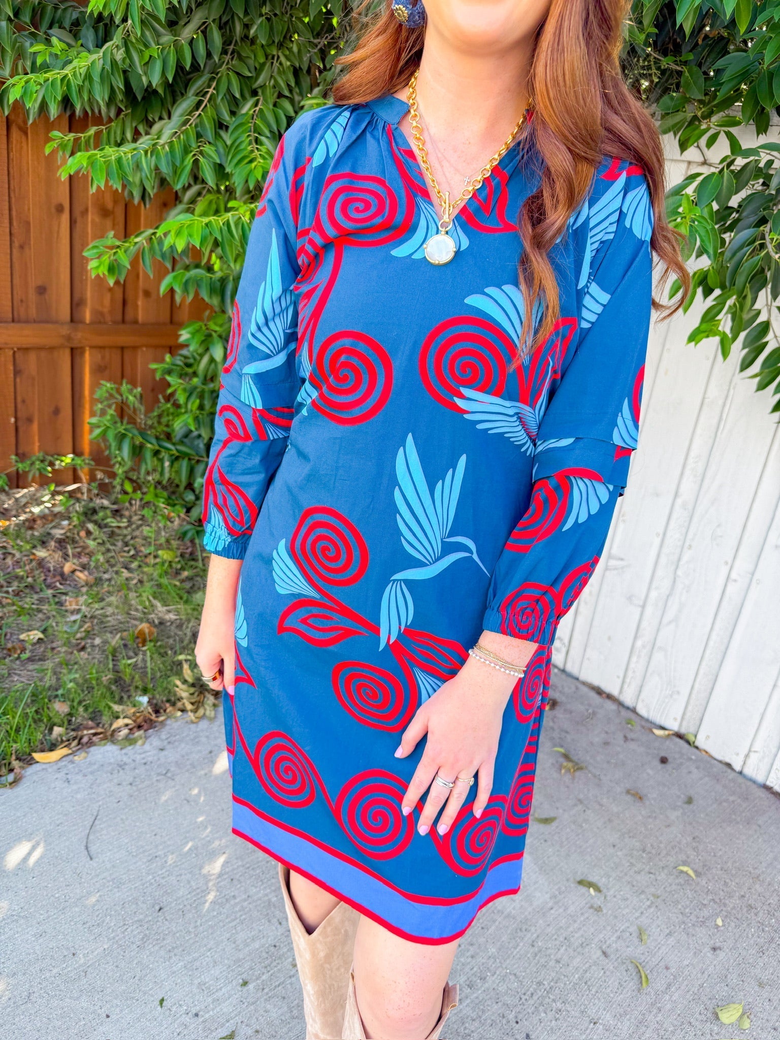 Gia Mini Dress - Indigo